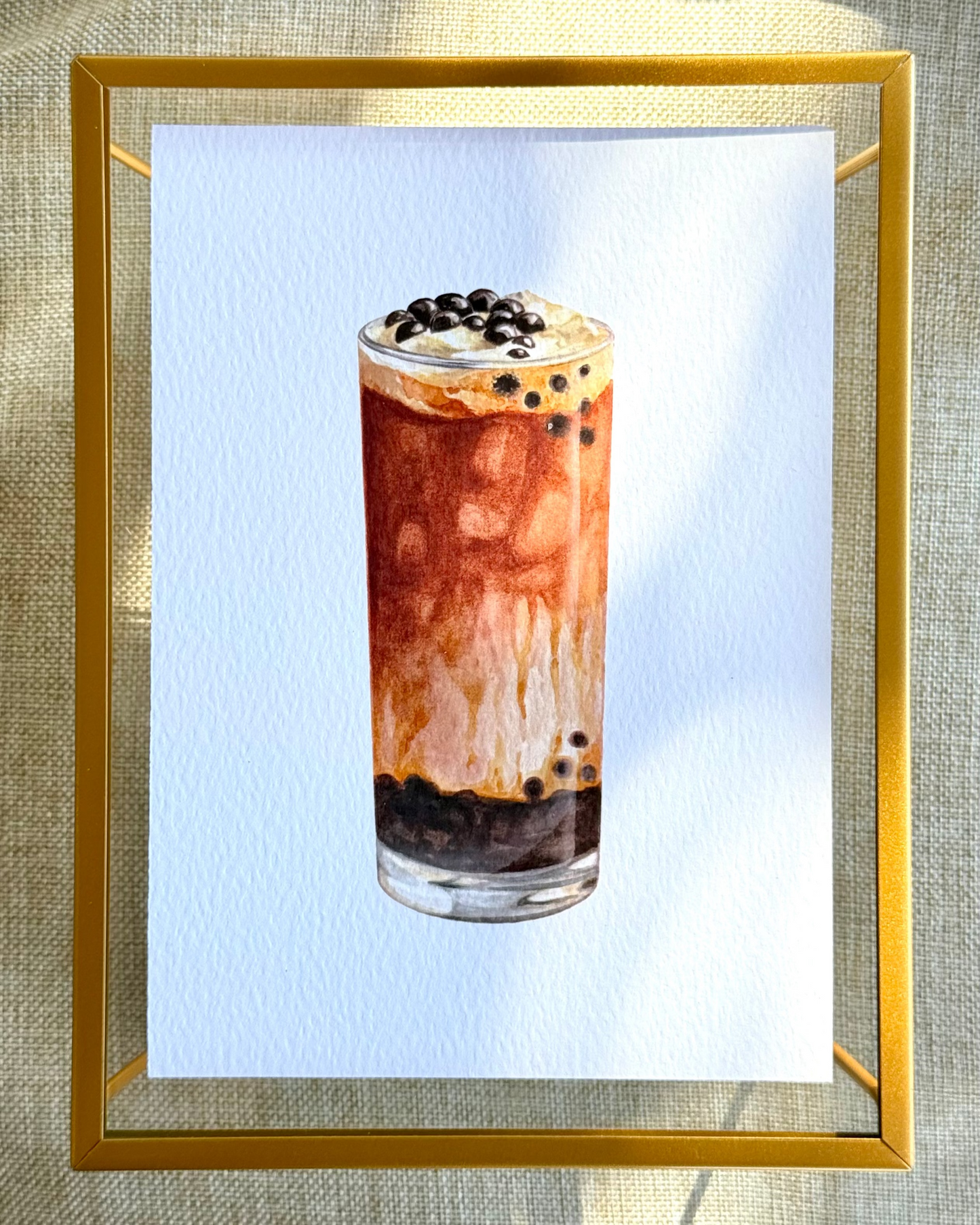 Brown Sugar Boba Latte Print