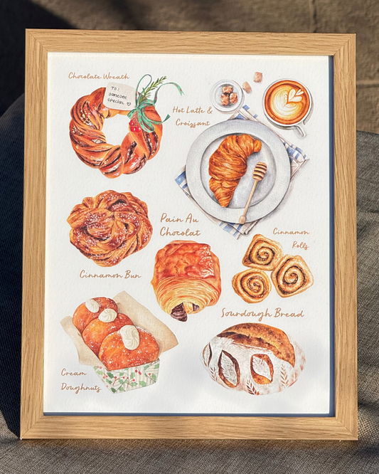Breads & Pastries Collection Print
