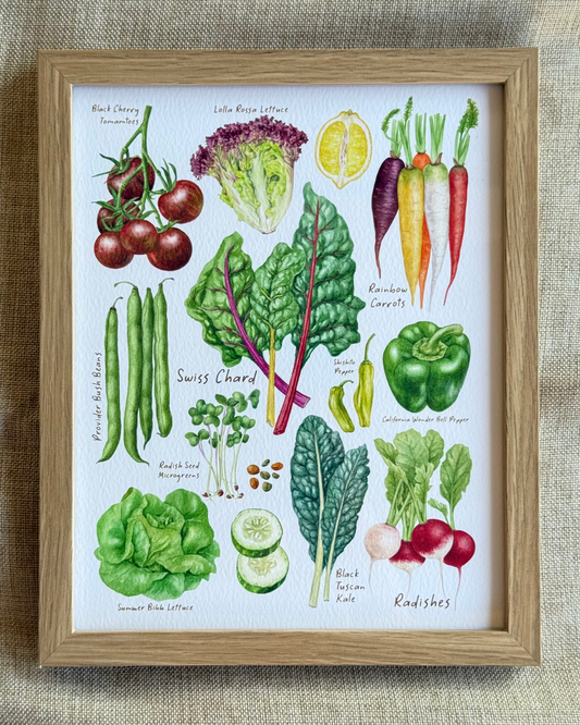 Colorful Veggies Collection Print