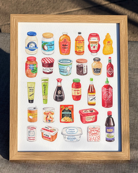 Cooking Condiments Collection Print