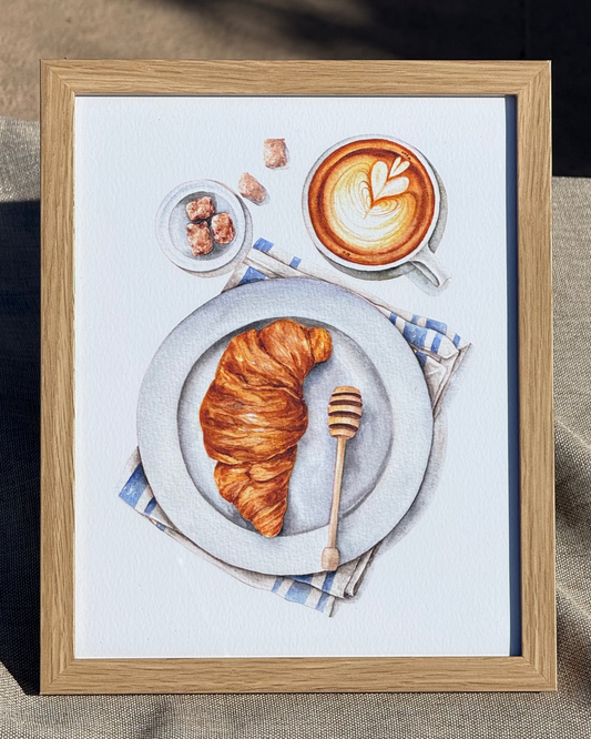 Morning Croissant Print