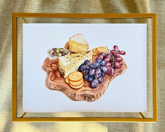 Wooden Charcuterie Board Print