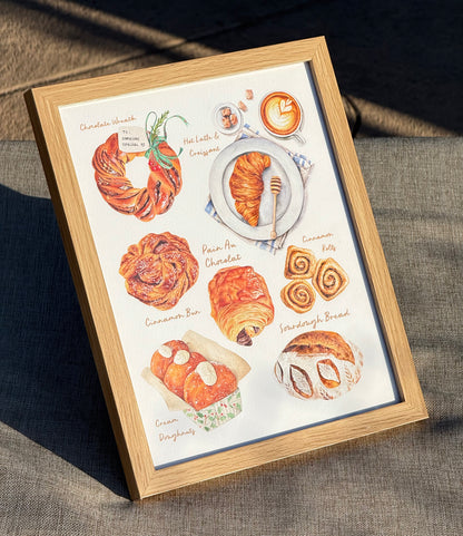Breads & Pastries Collection Print