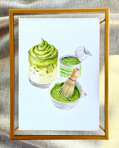 Ceremonial Matcha Drink Print