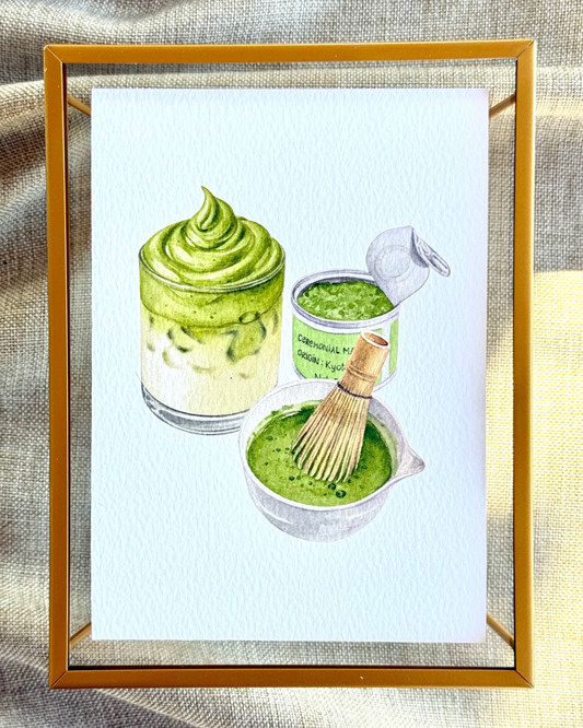 Ceremonial Matcha Drink Print