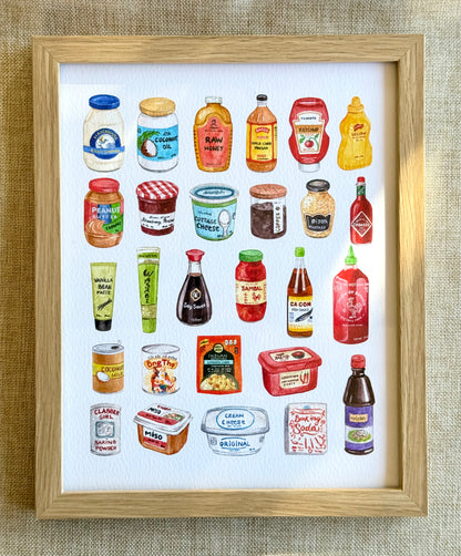 Cooking Condiments Collection Print