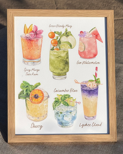 Cocktail Collection Print